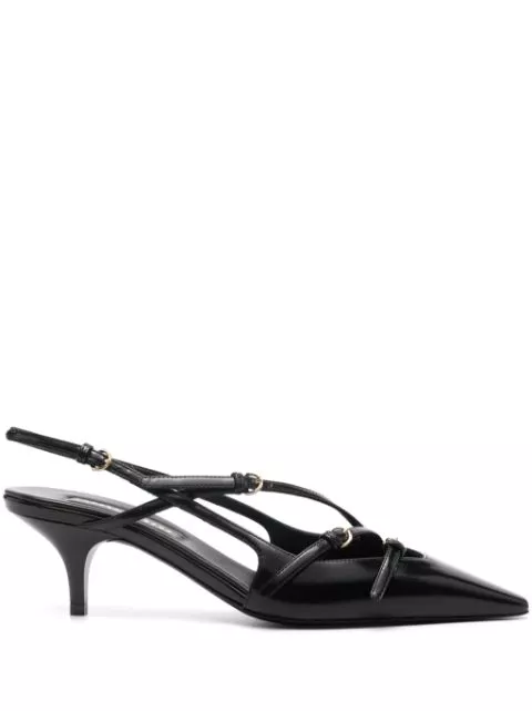 Rep Miu Miu 55mm buckle-embellished pumps Women 0124