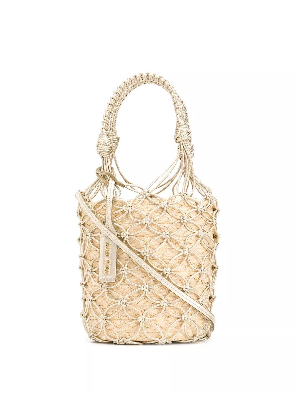 Affordable Miu Miu woven bucket bag Women 0125