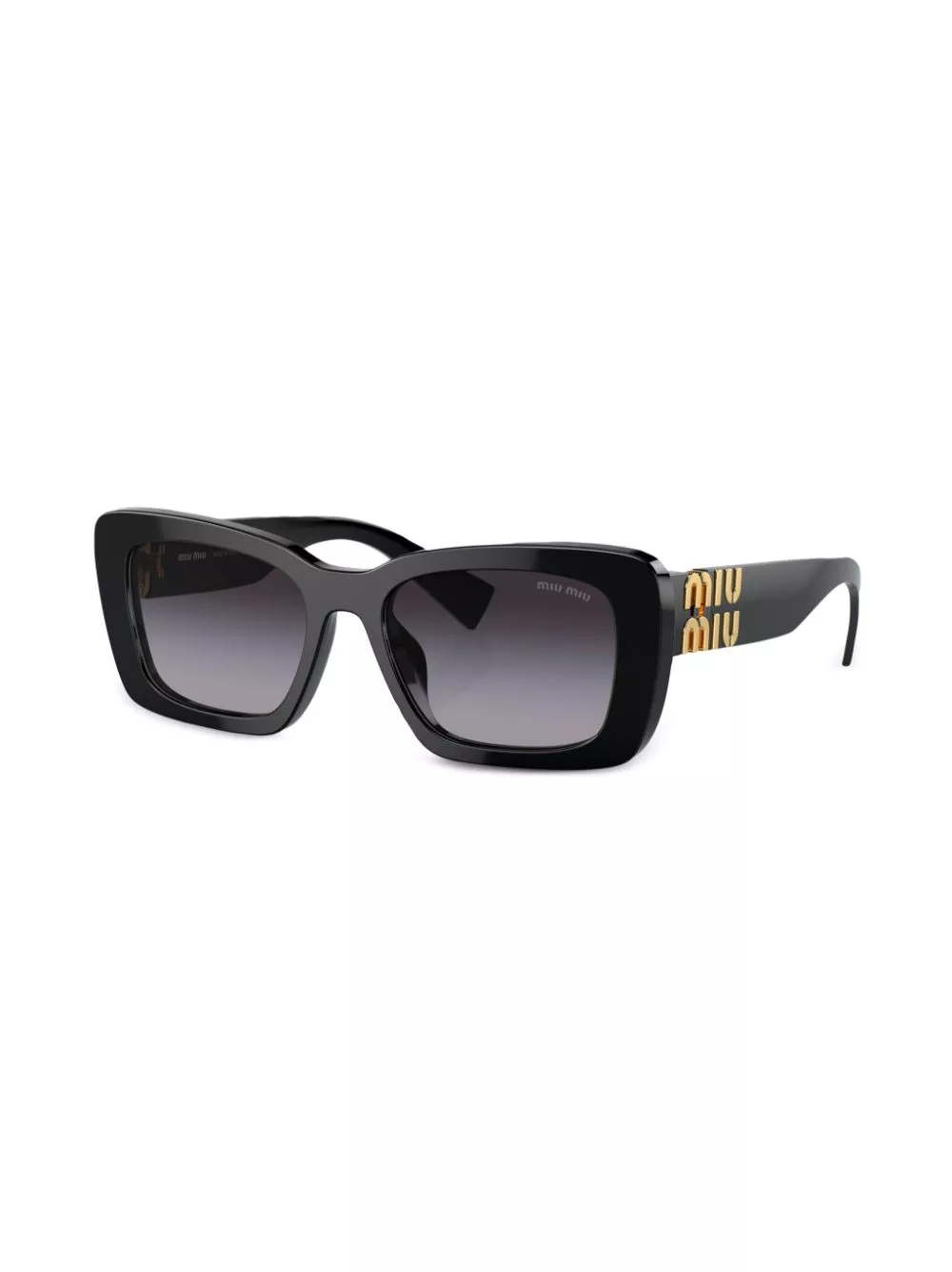 Rep Miu Miu Eyewear logo-plaque square-frame sunglasses Women 0128