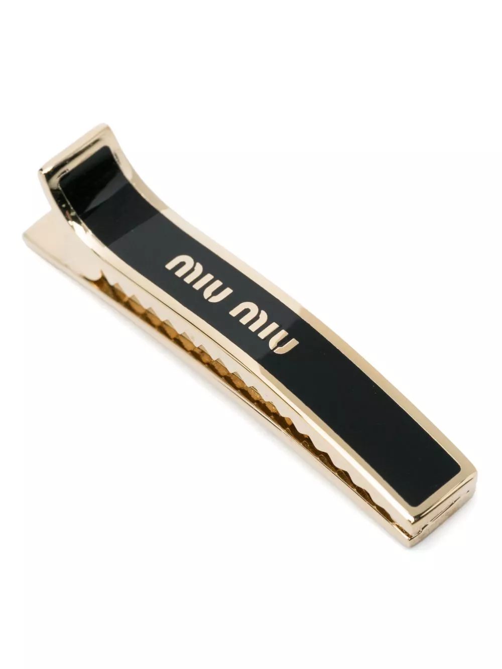 Fake Miu Miu logo-print hair clip Women 0128