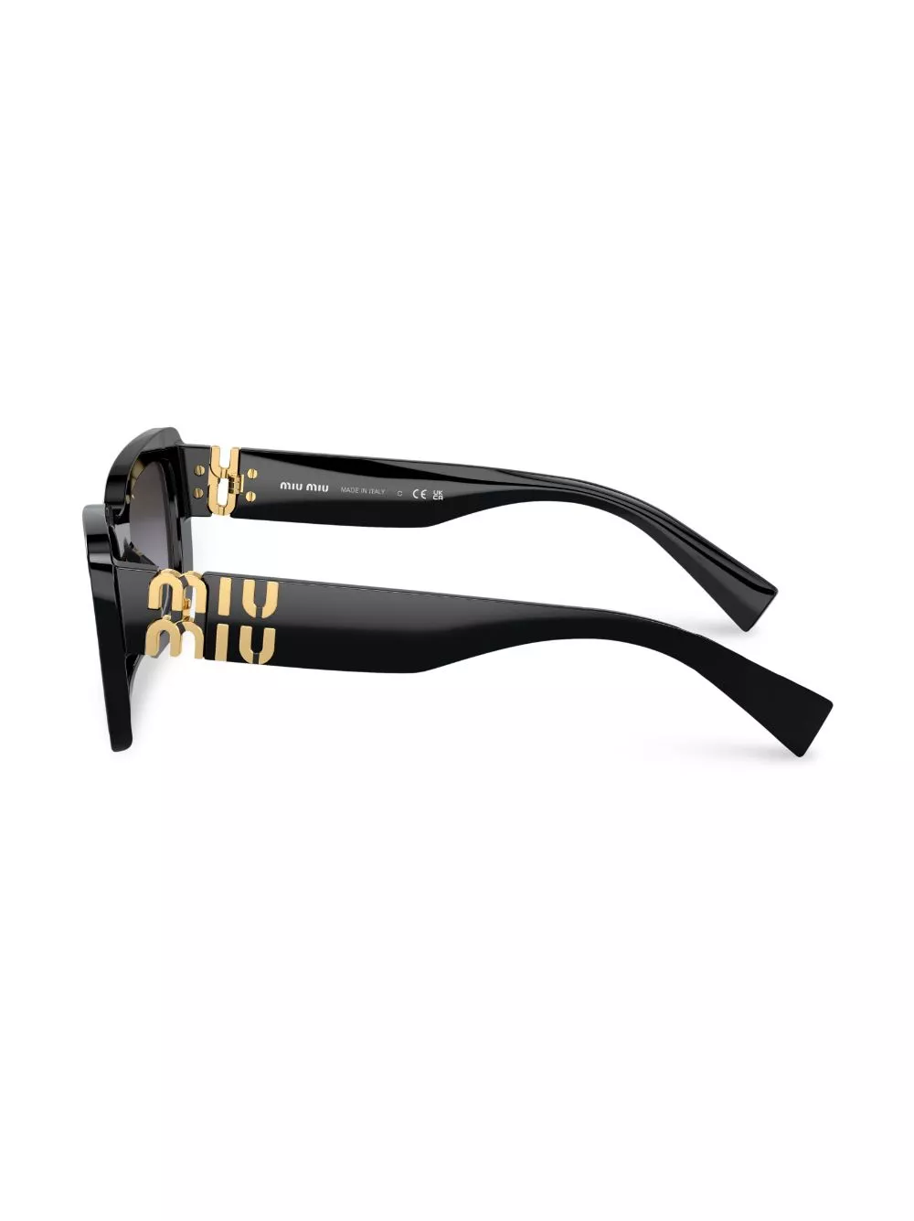 Rep Miu Miu Eyewear logo-plaque square-frame sunglasses Women 0128