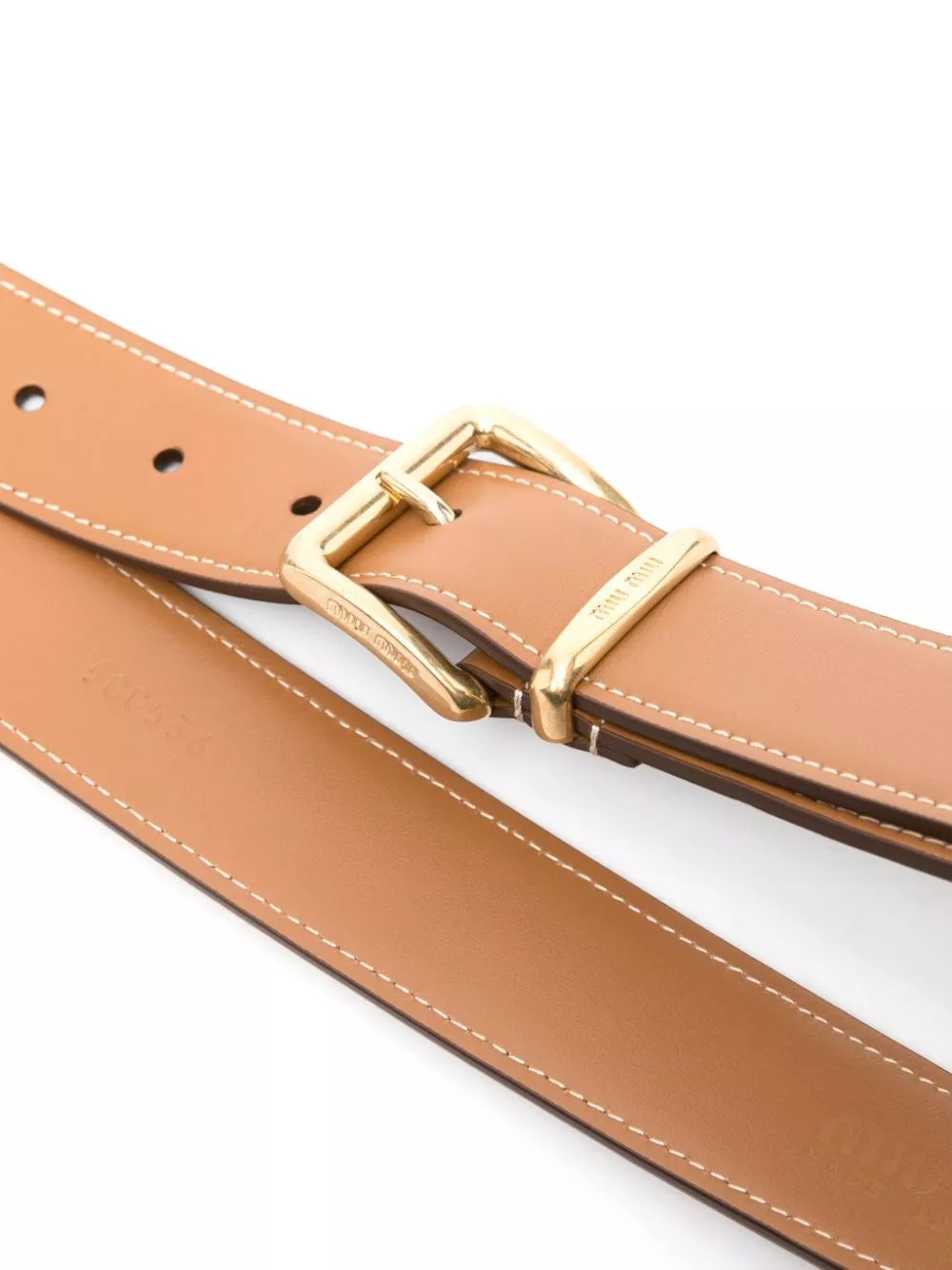 Fake Miu Miu buckle-fastening leather belt Women 0128