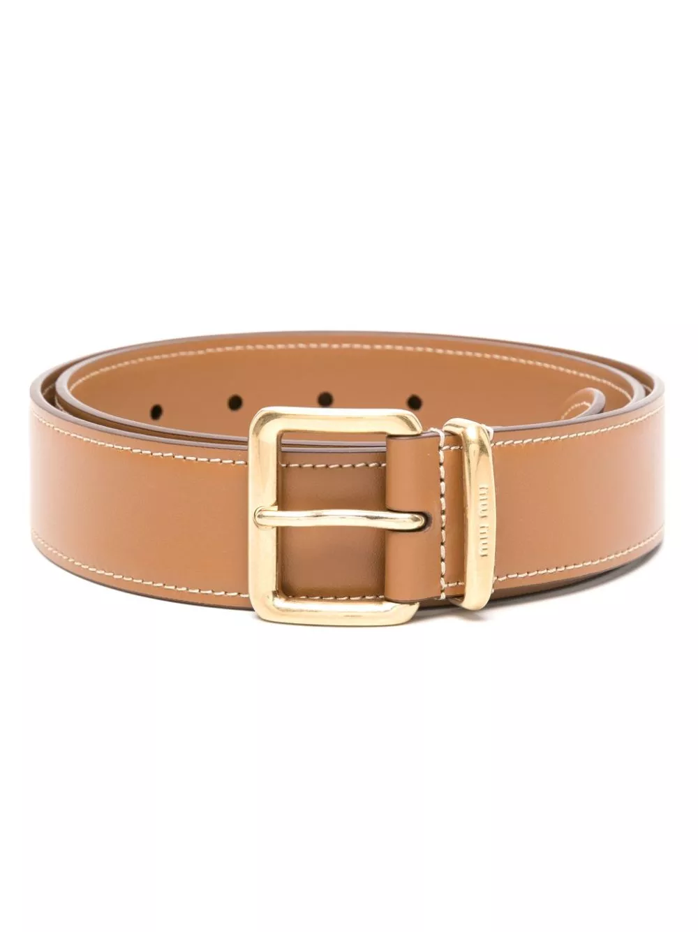 Fake Miu Miu buckle-fastening leather belt Women 0128