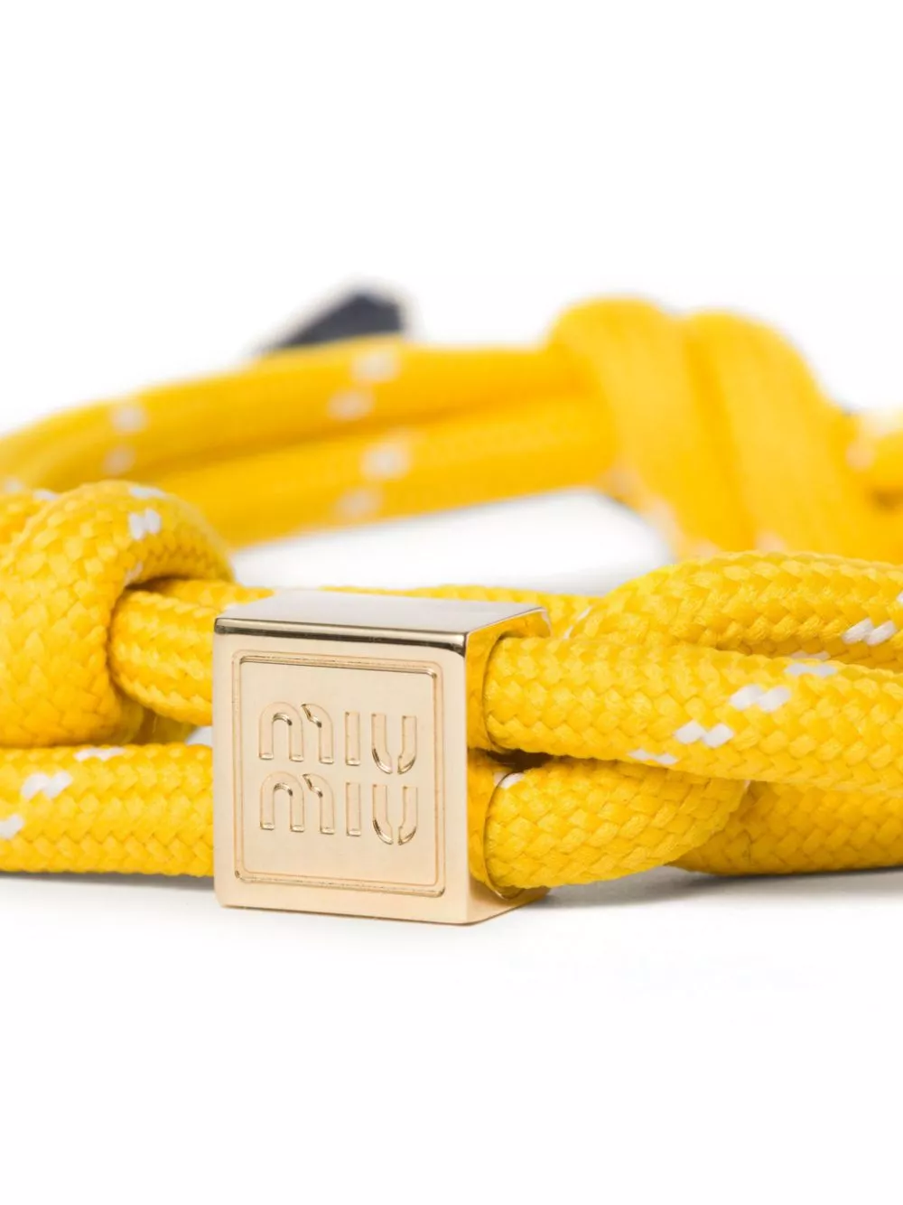 Affordable Miu Miu logo-engraved cord bracelet Women 0120