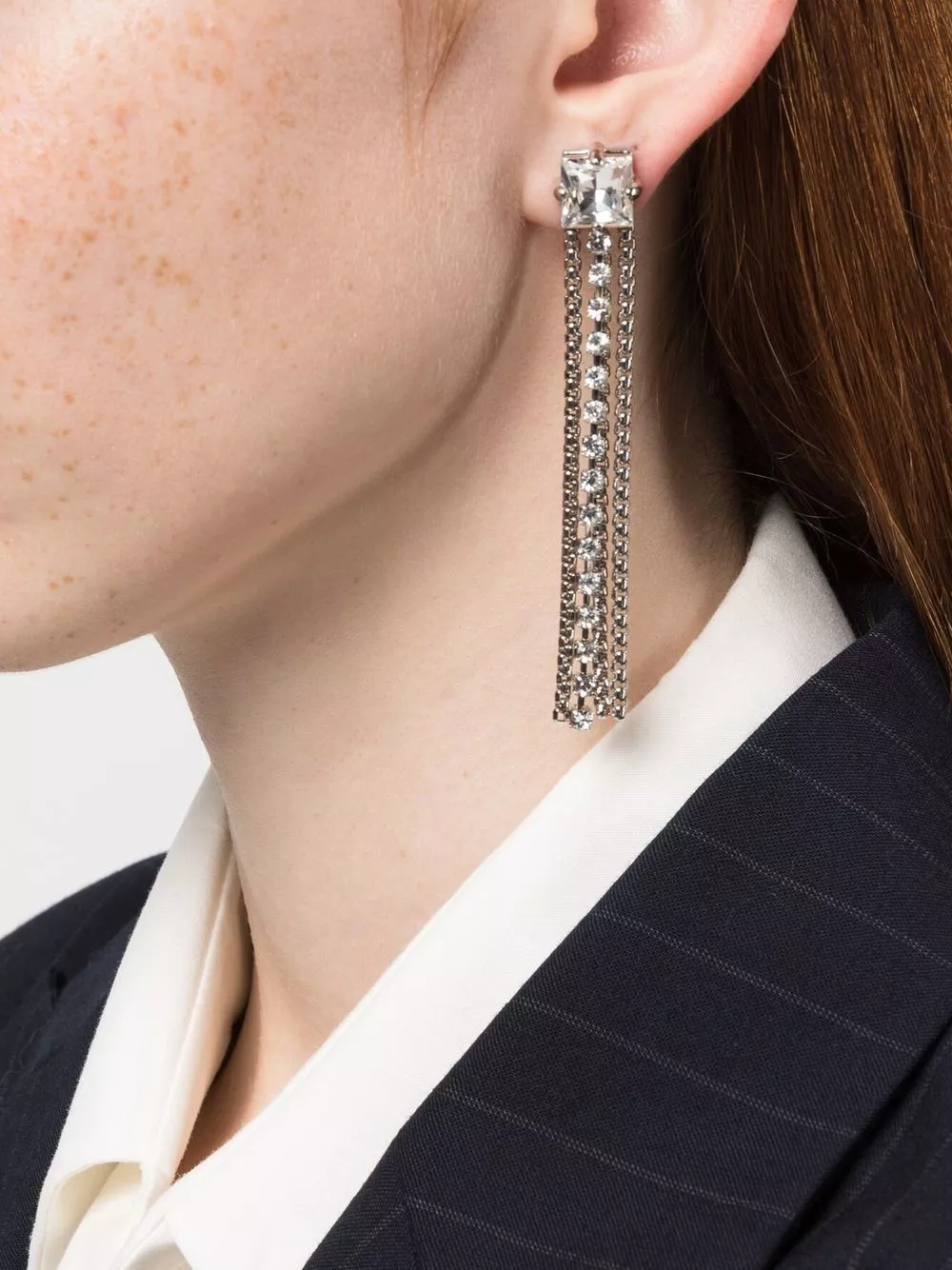 Rep Miu Miu fringe drop earrings Women 0120