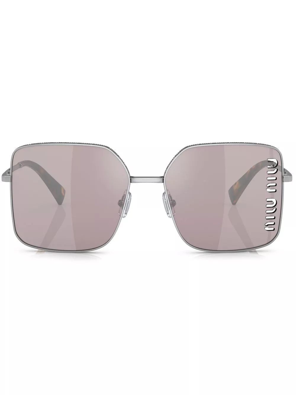 Cheap Miu Miu Eyewear square laser-cut lens sunglasses Women 0126