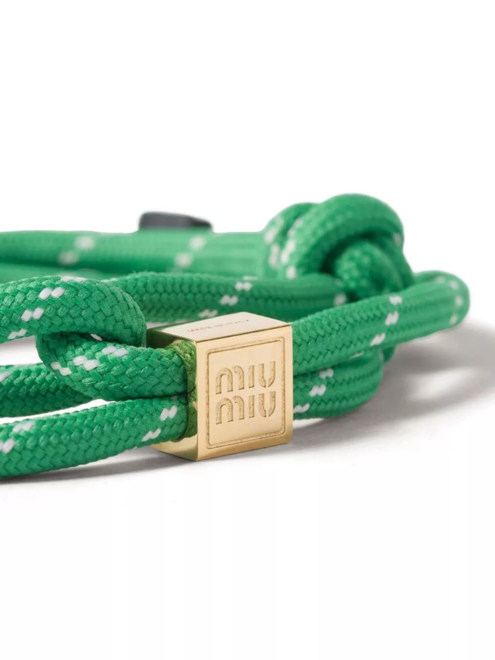 Affordable Miu Miu logo-charm rope bracelet Women 0131