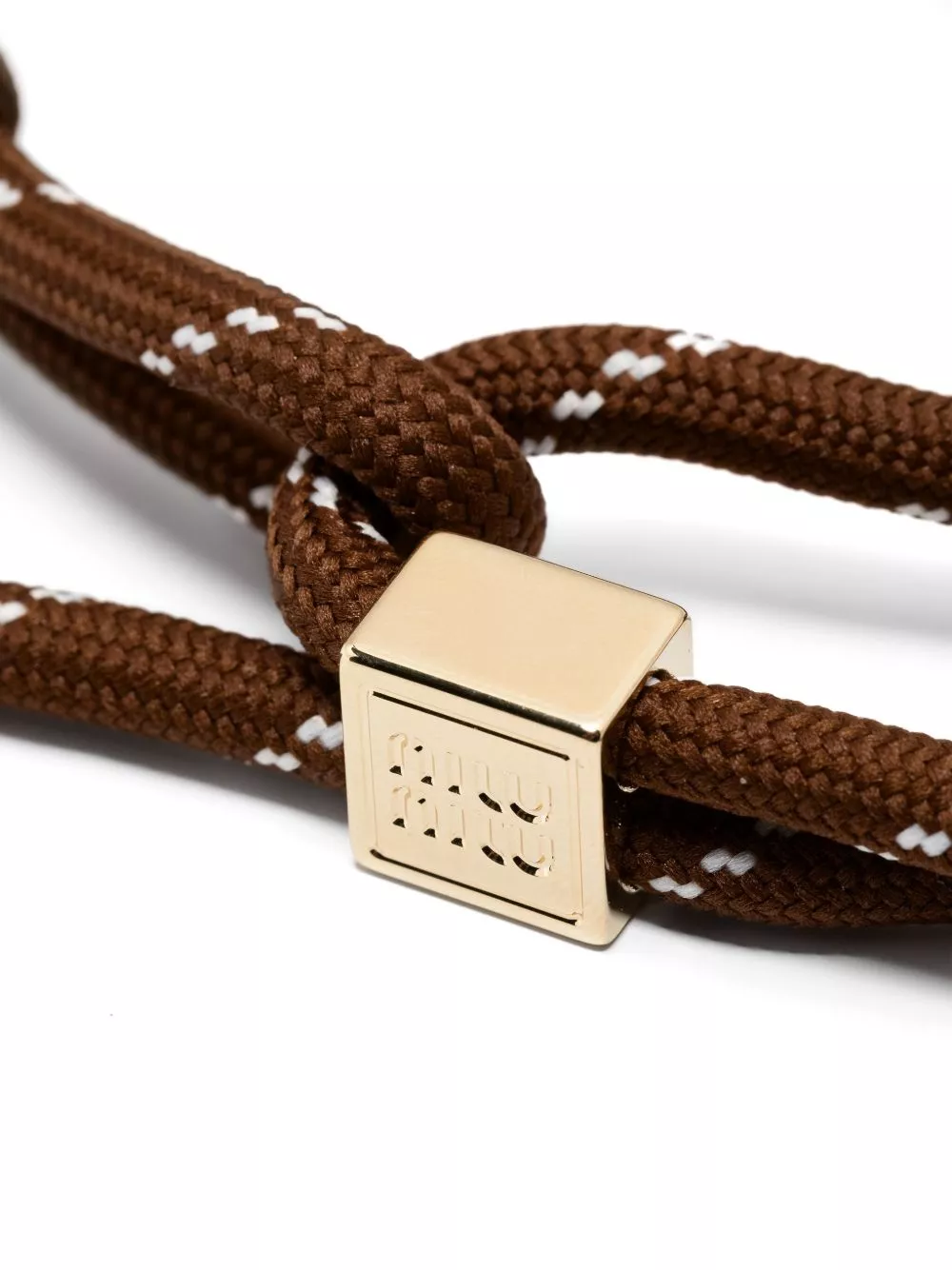 Affordable Miu Miu logo-charm cord bracelet Women 0131