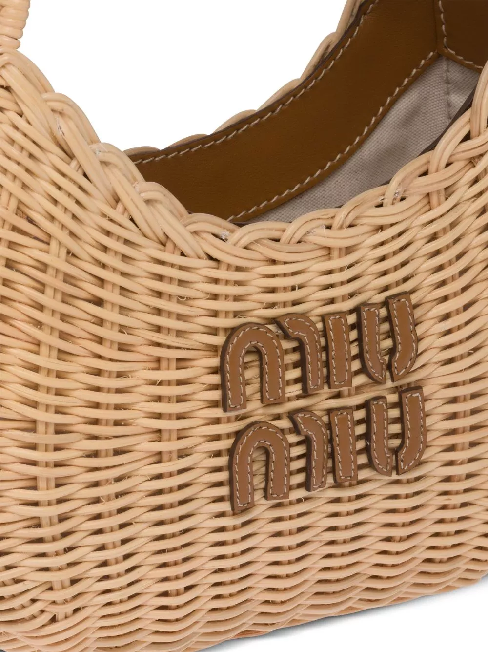 Affordable Miu Miu mini Wander wicker shoulder bag Women 0114