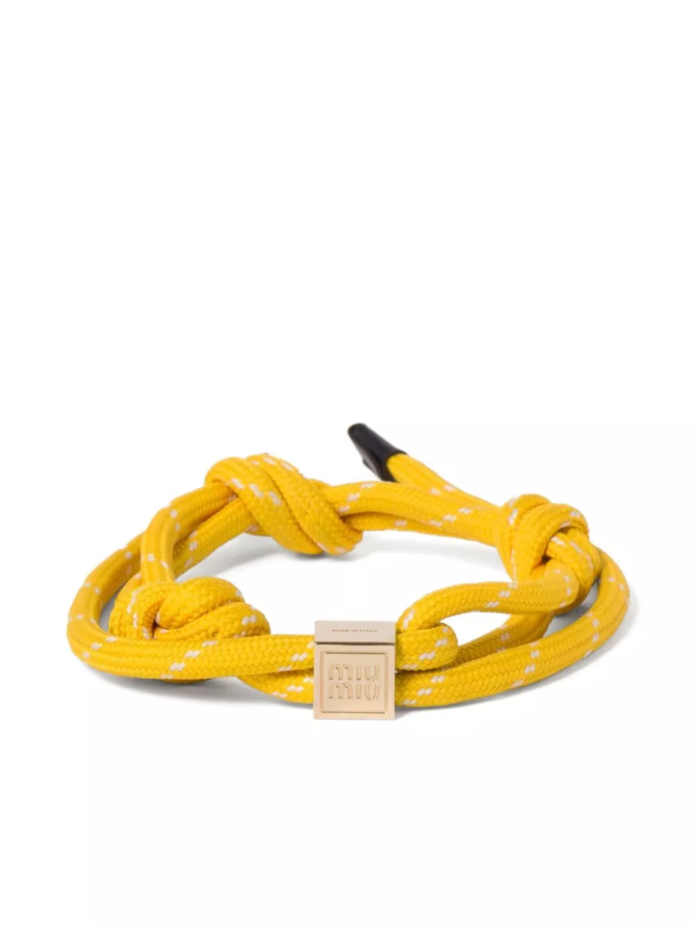 Affordable Miu Miu logo-engraved cord bracelet Women 0120