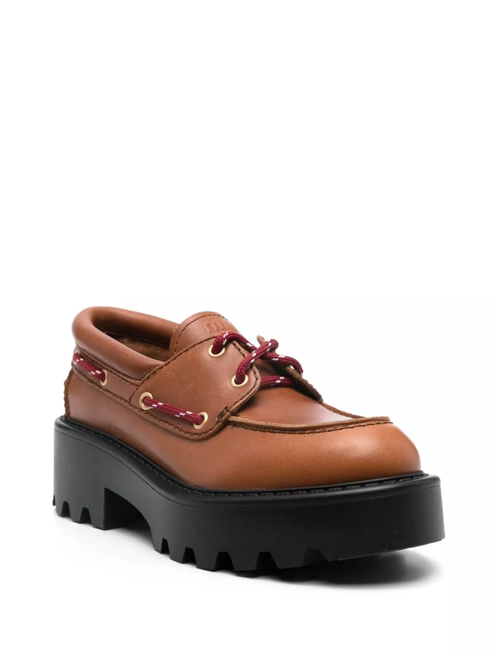 Fake Miu Miu leather brogues Women 0127