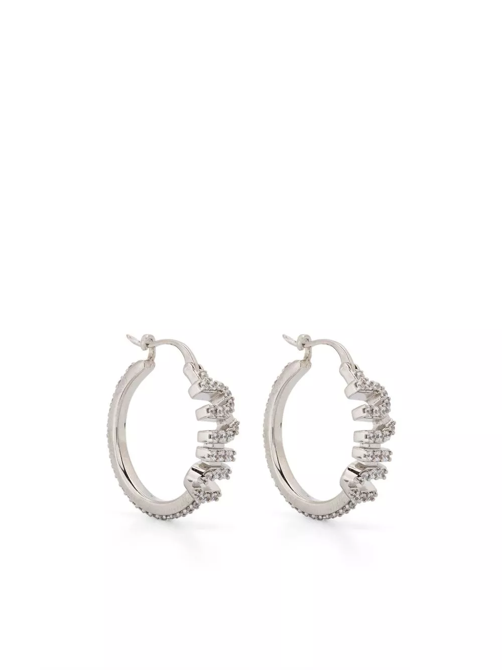 Miu Miu crystal-embellished hoop earrings Women 0116