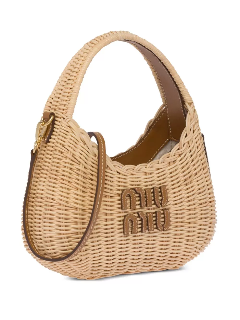 Affordable Miu Miu mini Wander wicker shoulder bag Women 0114