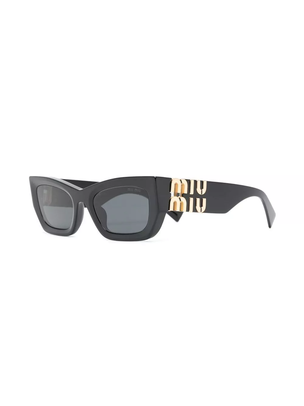 Rep Miu Miu Eyewear logo-plaque rectangular sunglasses Men 0119