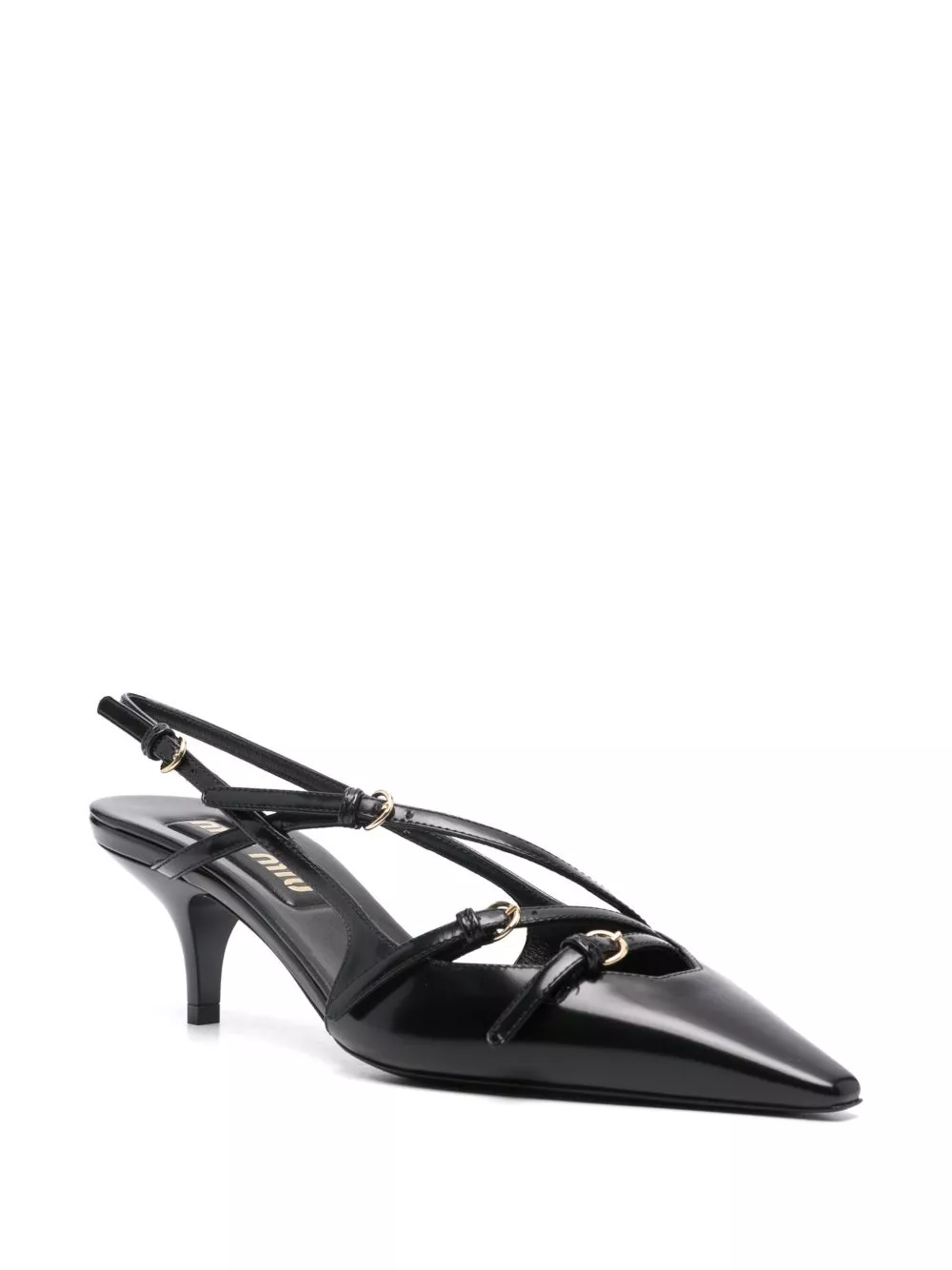 Rep Miu Miu 55mm buckle-embellished pumps Women 0124