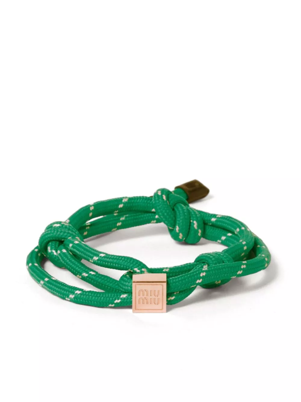 Cheap Miu Miu logo-charm rope bracelet Women 0116