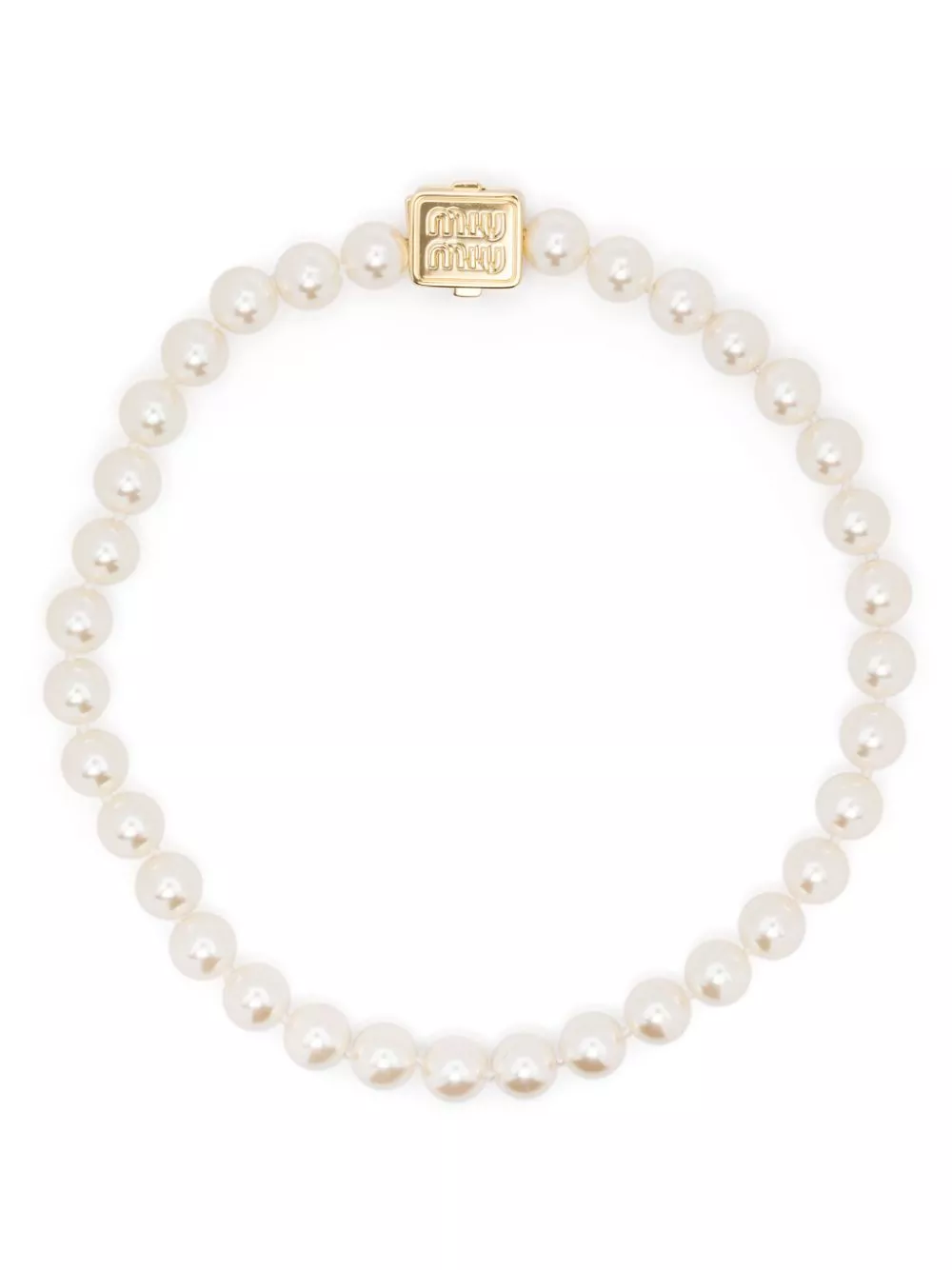 Miu Miu faux-pearl necklace Women 0116