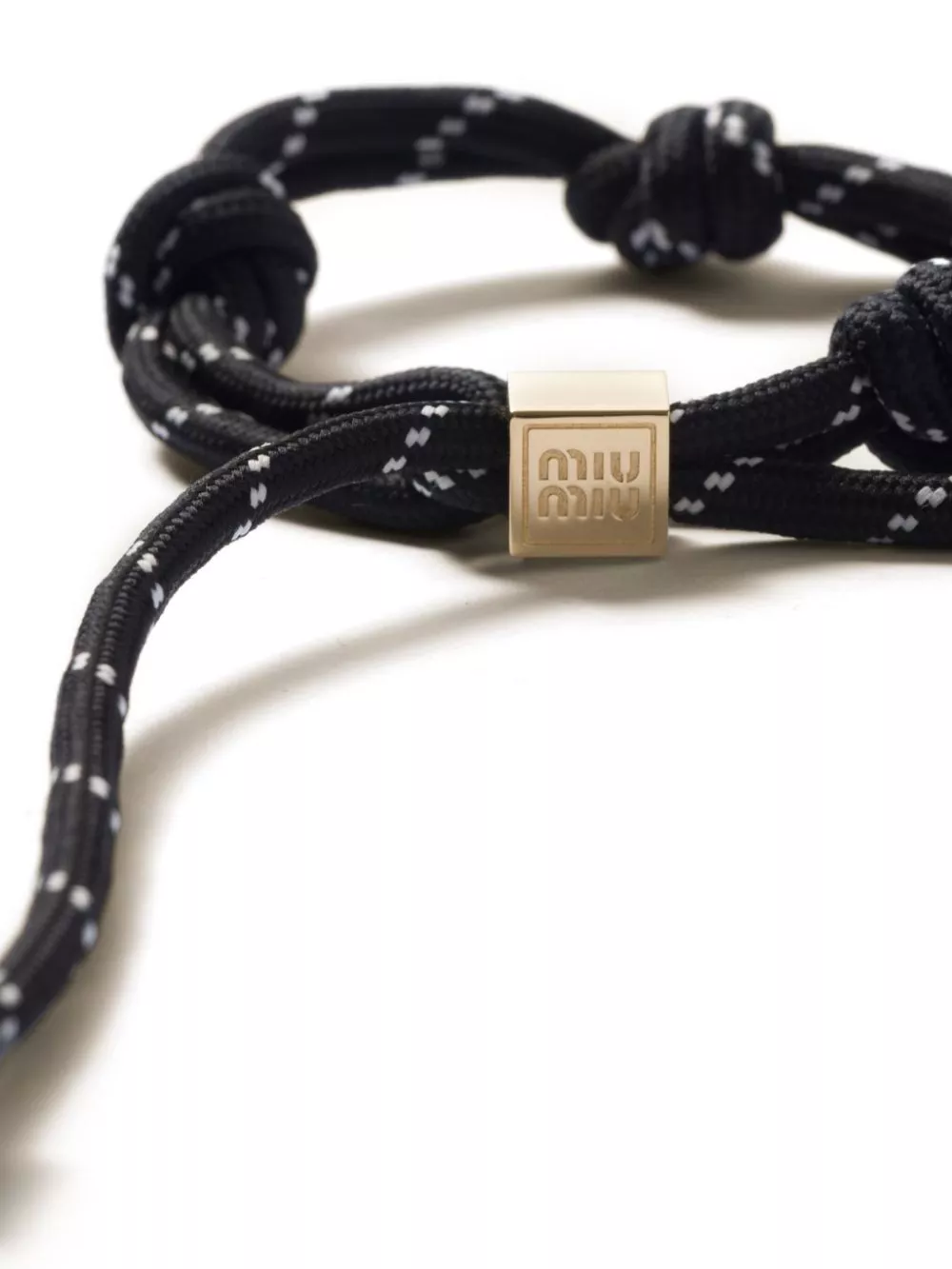 Rep Miu Miu logo-charm rope bracelet Women 0123