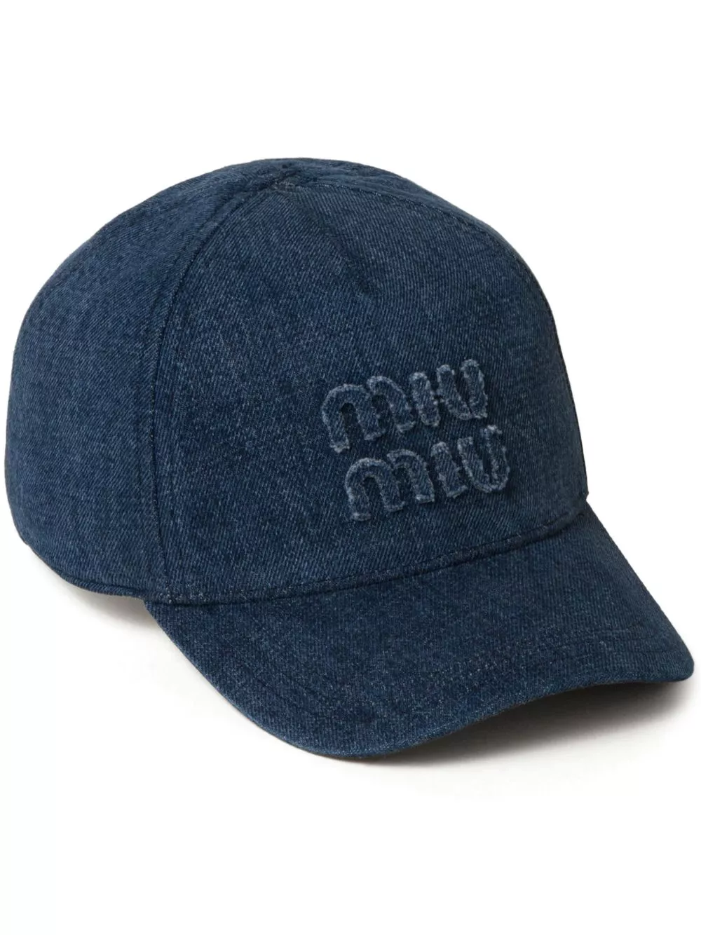 Rep Miu Miu logo-embroidered denim cap Women 0205