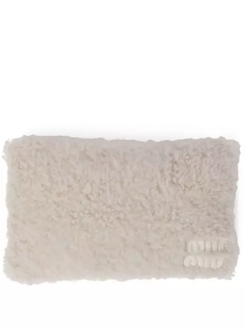 Fake Miu Miu rectangular-shape shearling cushion Men 0205