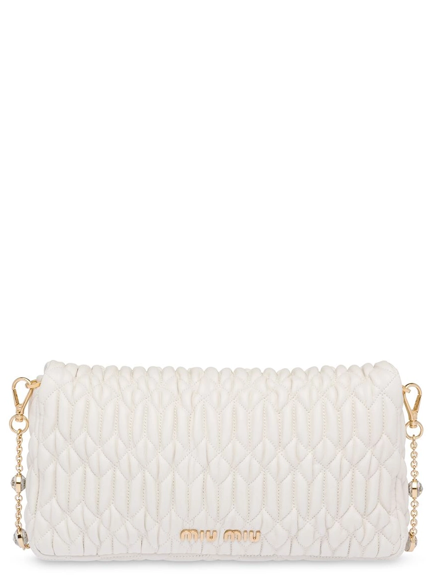 Fake Women crystal Miu Miu Miu matelasse bag shoulder 0218