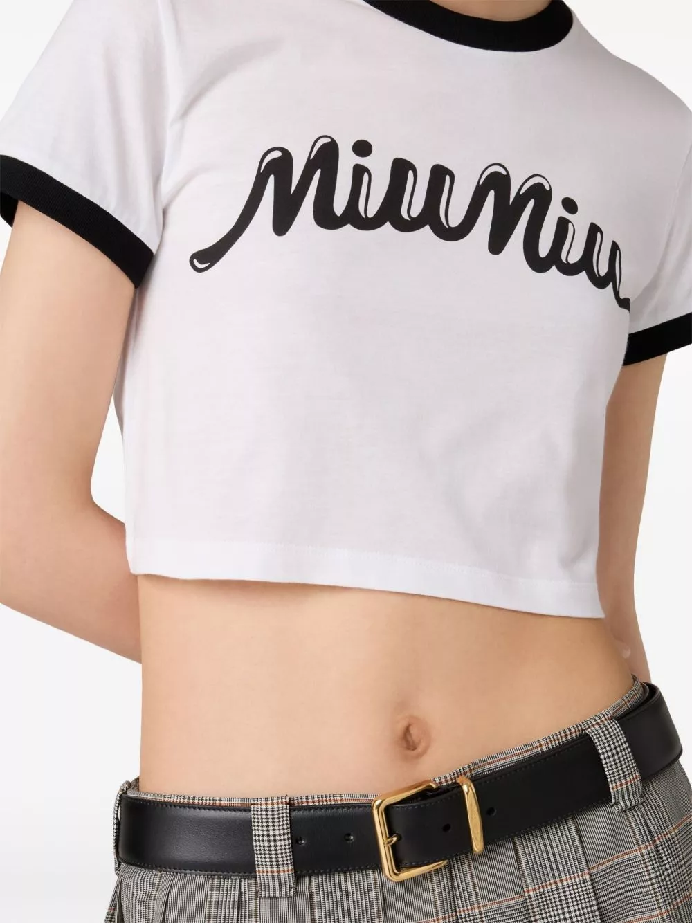 Affordable Miu Miu logo-print T-shirt Women 0204