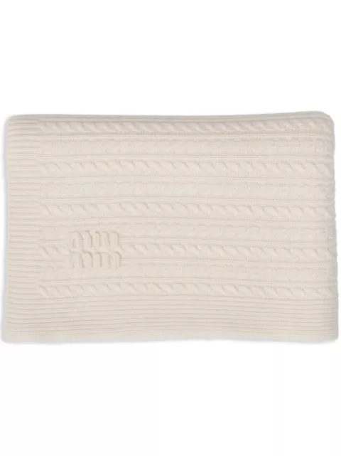 Cheap Miu Miu cable-knit cashmere throw Men 0206