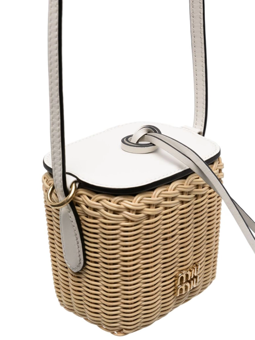 Cheap mini basket Women woven-wicker Miu Miu bag 0216