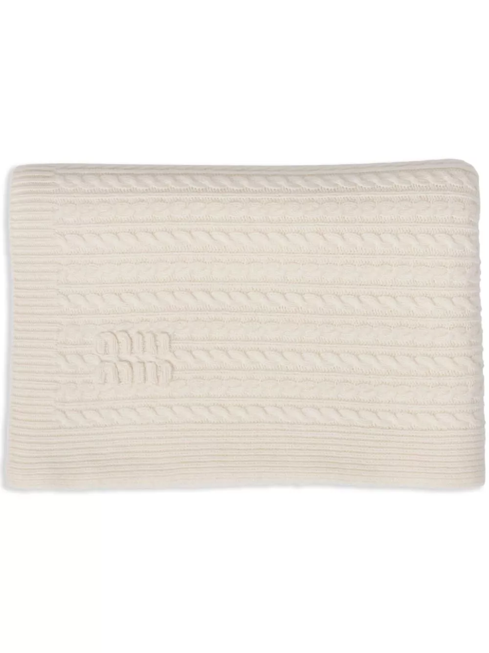 Cheap Miu Miu cable-knit cashmere throw Men 0206