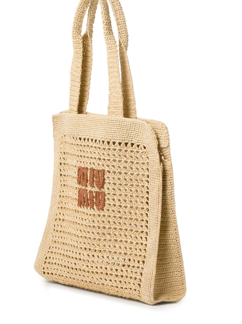 Cheap Miu Women raffia tote woven Miu bag 0216