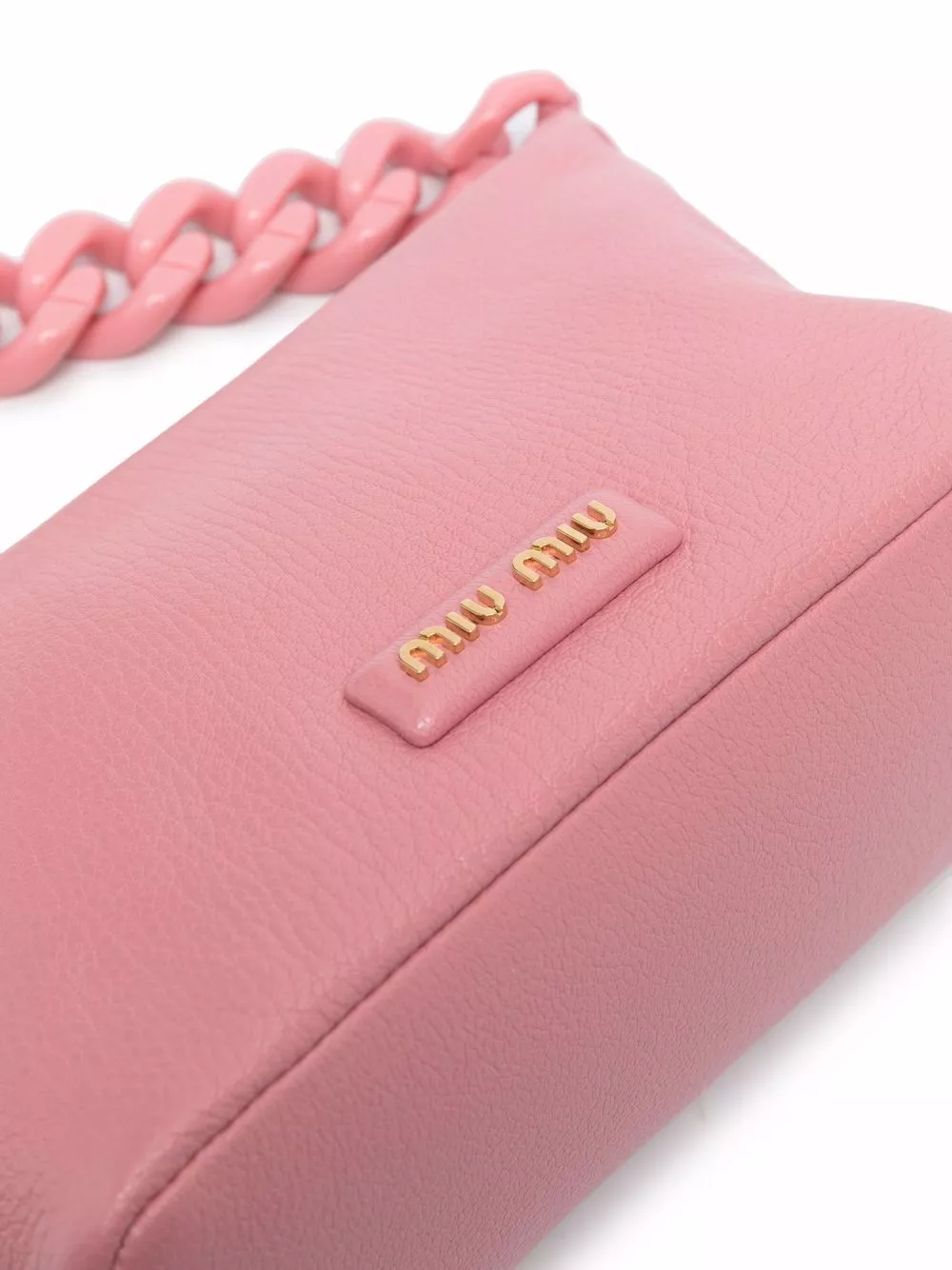 Rep Miu Miu logo-patch leather shoulder bag Women 0202