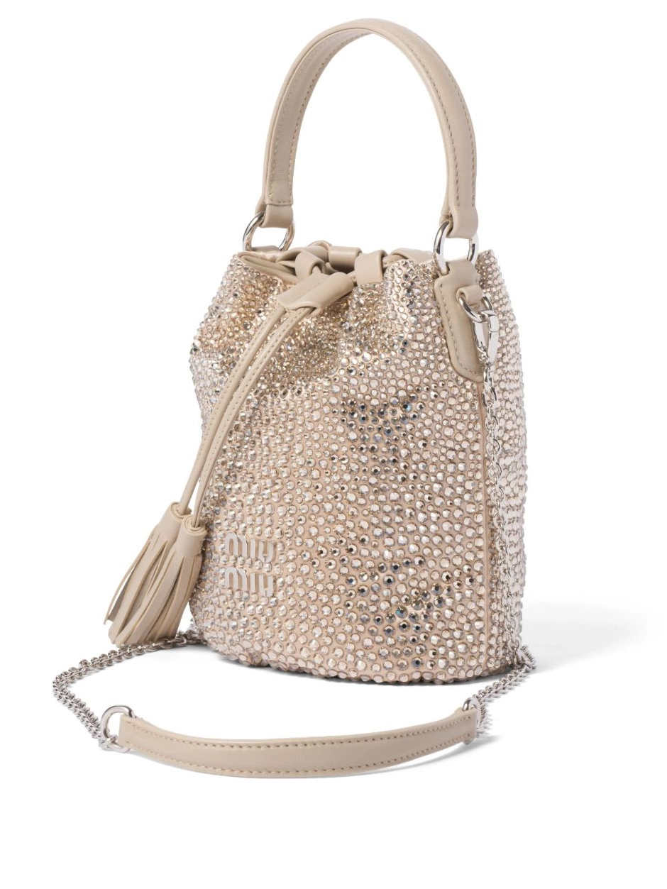 Rep bag Miu Women glass-crystal Miu bucket 0209