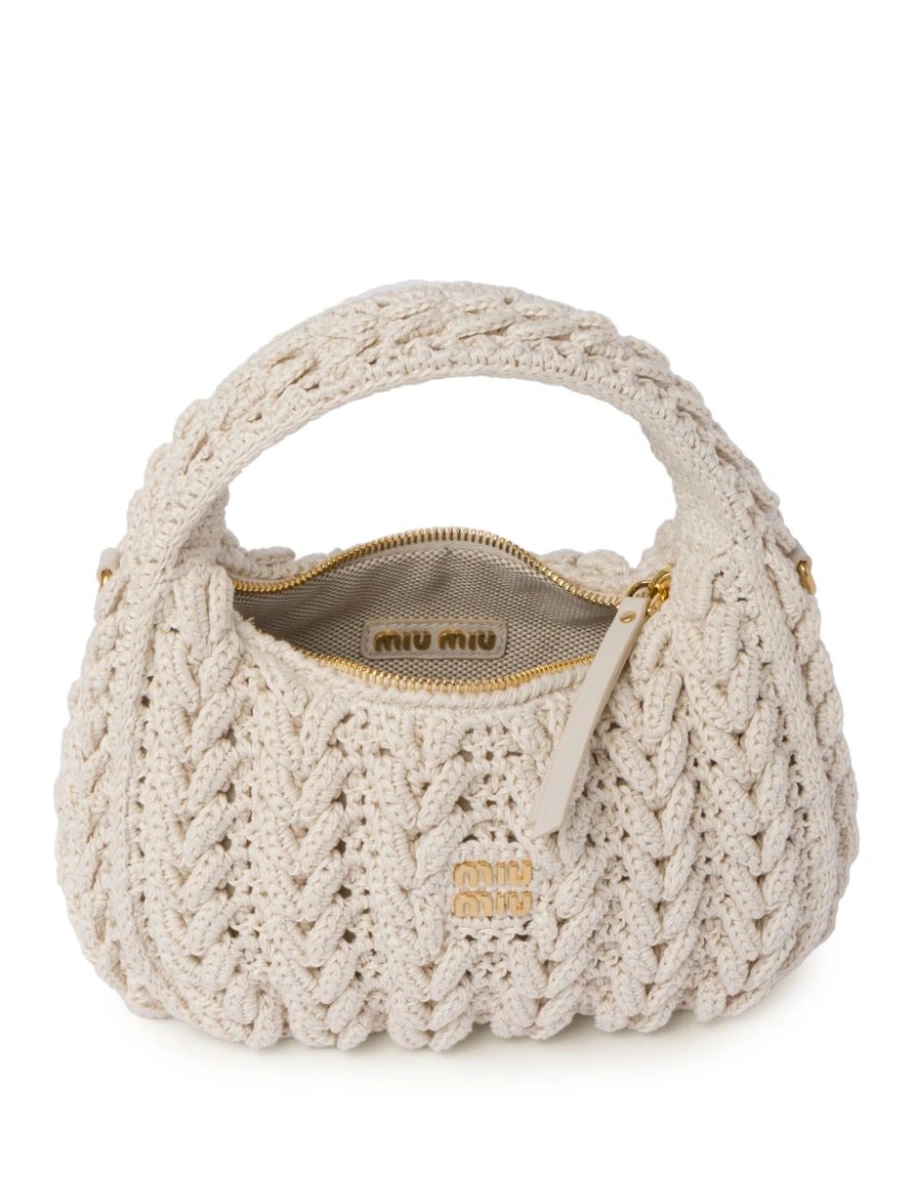 Cheap Miu Wander bag crochet Miu tote Women 0221