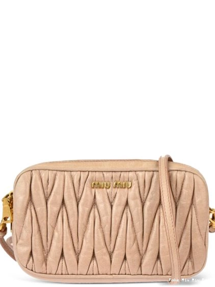 Fake 2010 Women body Miu cross bag matelasse Miu 0214