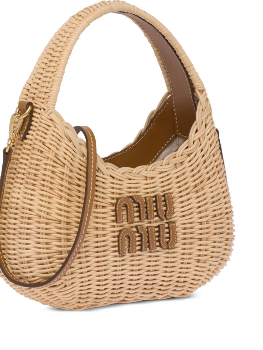 Rep Women shoulder bag Miu Wander mini wicker Miu 0225