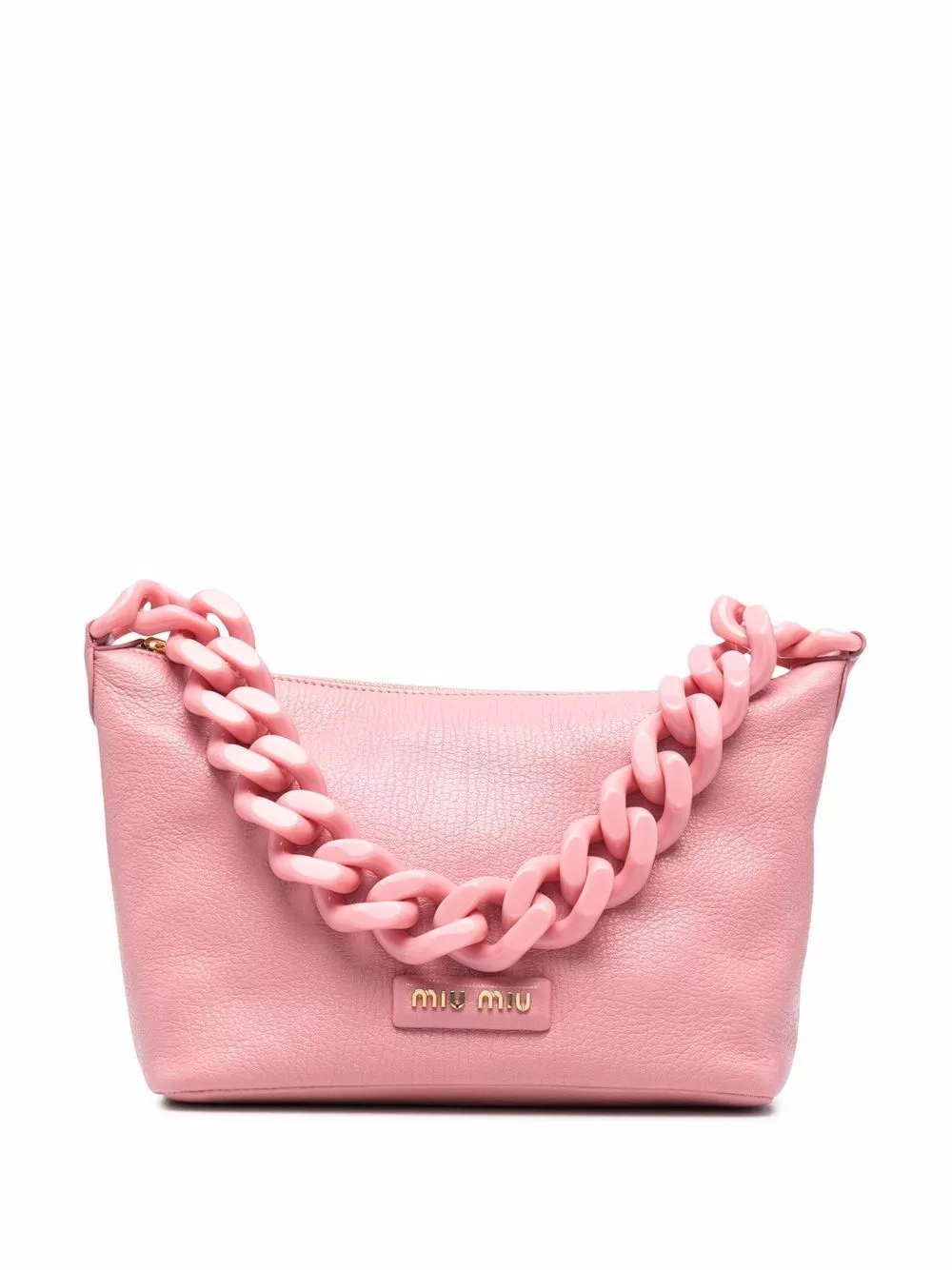 Rep Miu Miu logo-patch leather shoulder bag Women 0202