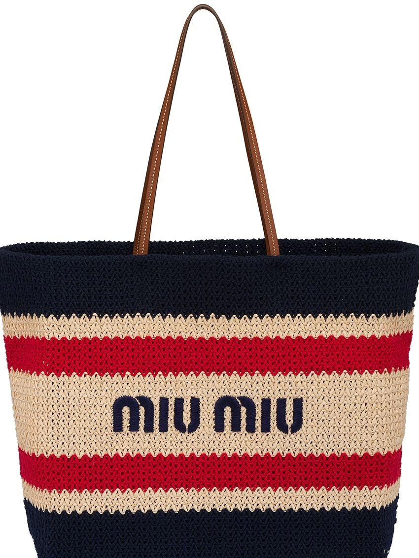 Fake Women logo-print tote Miu bag Miu 0218