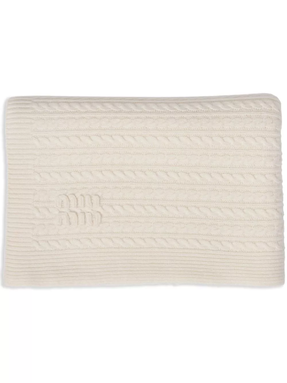 Cheap Miu Miu cable-knit cashmere throw Men 0205