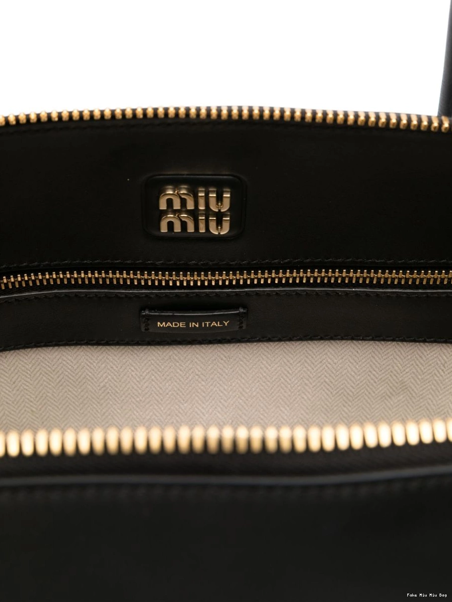 Fake Miu tote bag Women logo-embossed Miu 0219