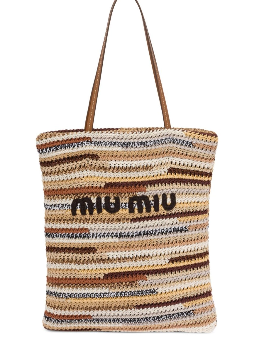 Rep Miu bag tote Miu Women crochet-knit 0210