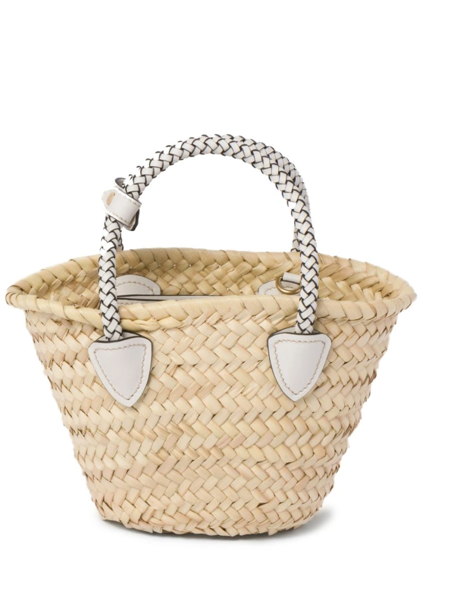 Cheap bag Miu raffia woven Miu Women tote basket 0212