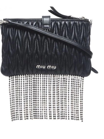 Affordable Miu Women Miu shoulder crystal fringe bag 2010-2020s 0222