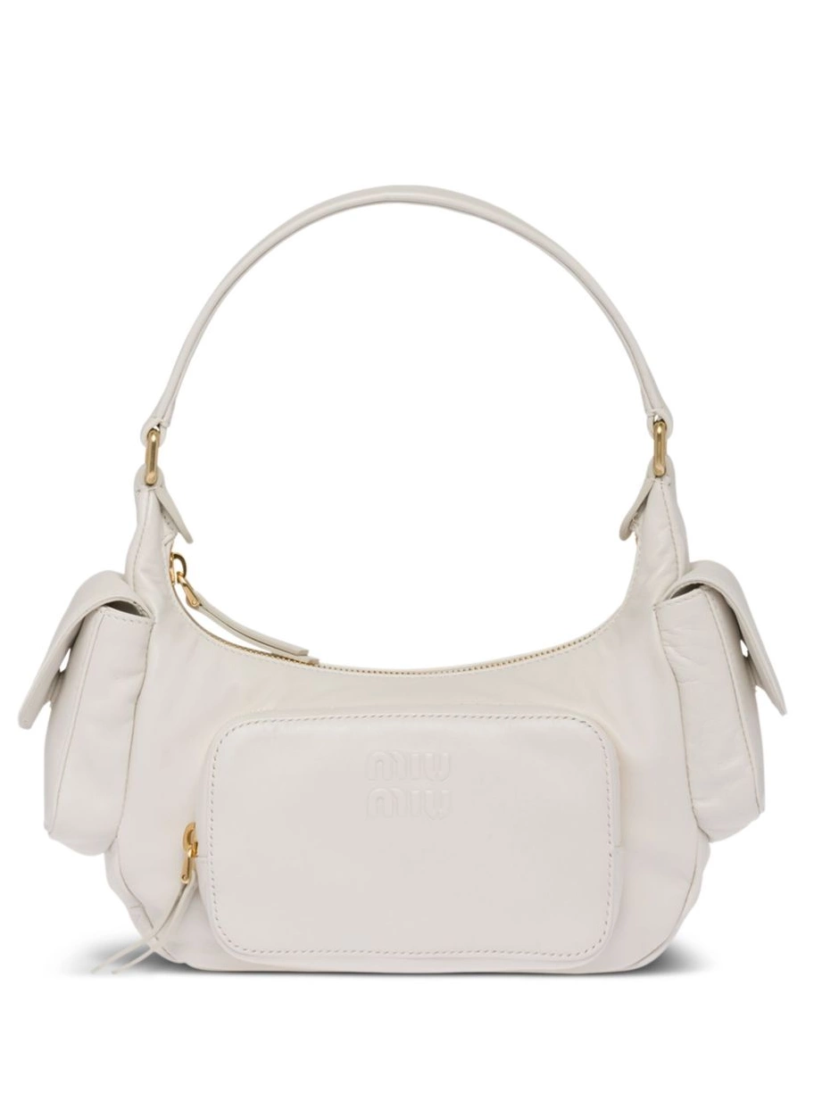 shoulder logo-embossed bag Miu leather Miu Women 0312