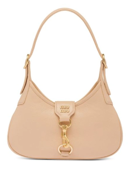 Women Miu shoulder Madras leather Miu bag 0309